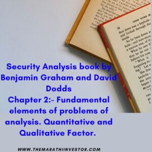 Benjamin Graham security Analysis Chapter 2