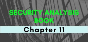 Security Analysis: Chapter 11