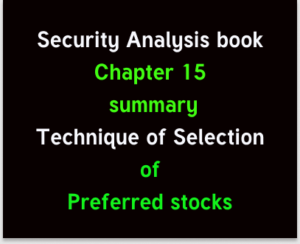 Security analysis Chapter 15