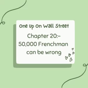 One up on wall street Chapter 20